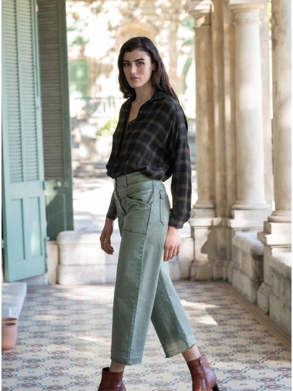 PANTALON ÉVASÉ VINTAGE BORDS FRANCS pour la vente par Pako Litto