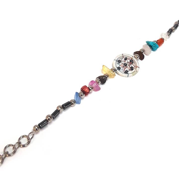 Pichincha - Wholesale Beaded Bracelet - Dream Catcher Chip Stone Metal Beaded Shakira Bracelet2