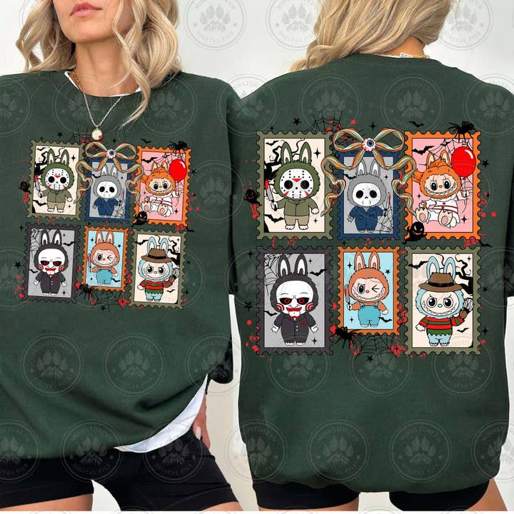 Monsterdukke Horror Venner T-shirt, Uhyggesæson Sweatshirt for engroshandel hos DLT Ecommerce