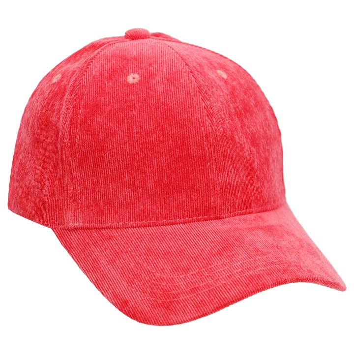 Cap Zone - Vente Casquette de baseball – femme - Casquette de baseball en velours côtelé avec fermeture Velcro