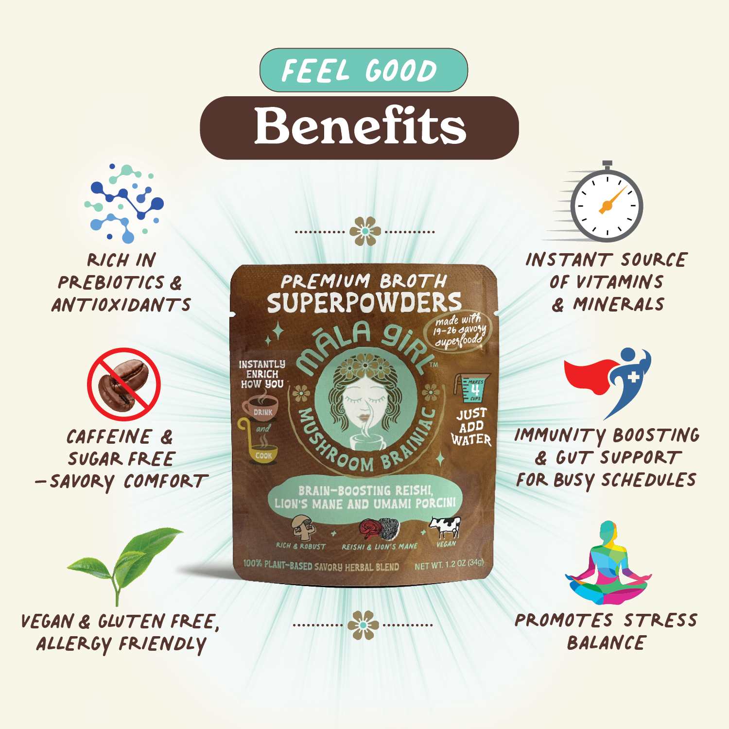 māla girl - Wholesale Soup - Superfood Instant Broth Powder w/ Reishi and Lions Mane4