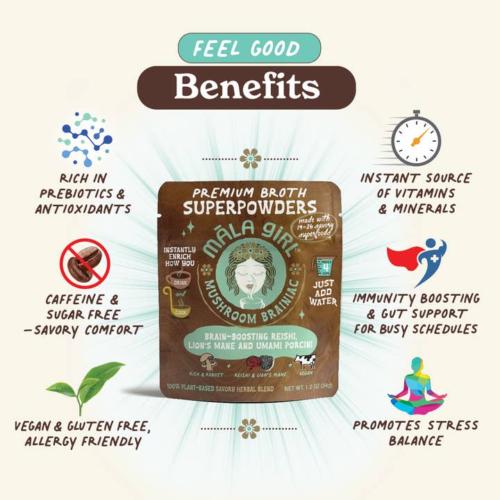 māla girl - Wholesale Soup - Superfood Instant Broth Powder w/ Reishi and Lions Mane4