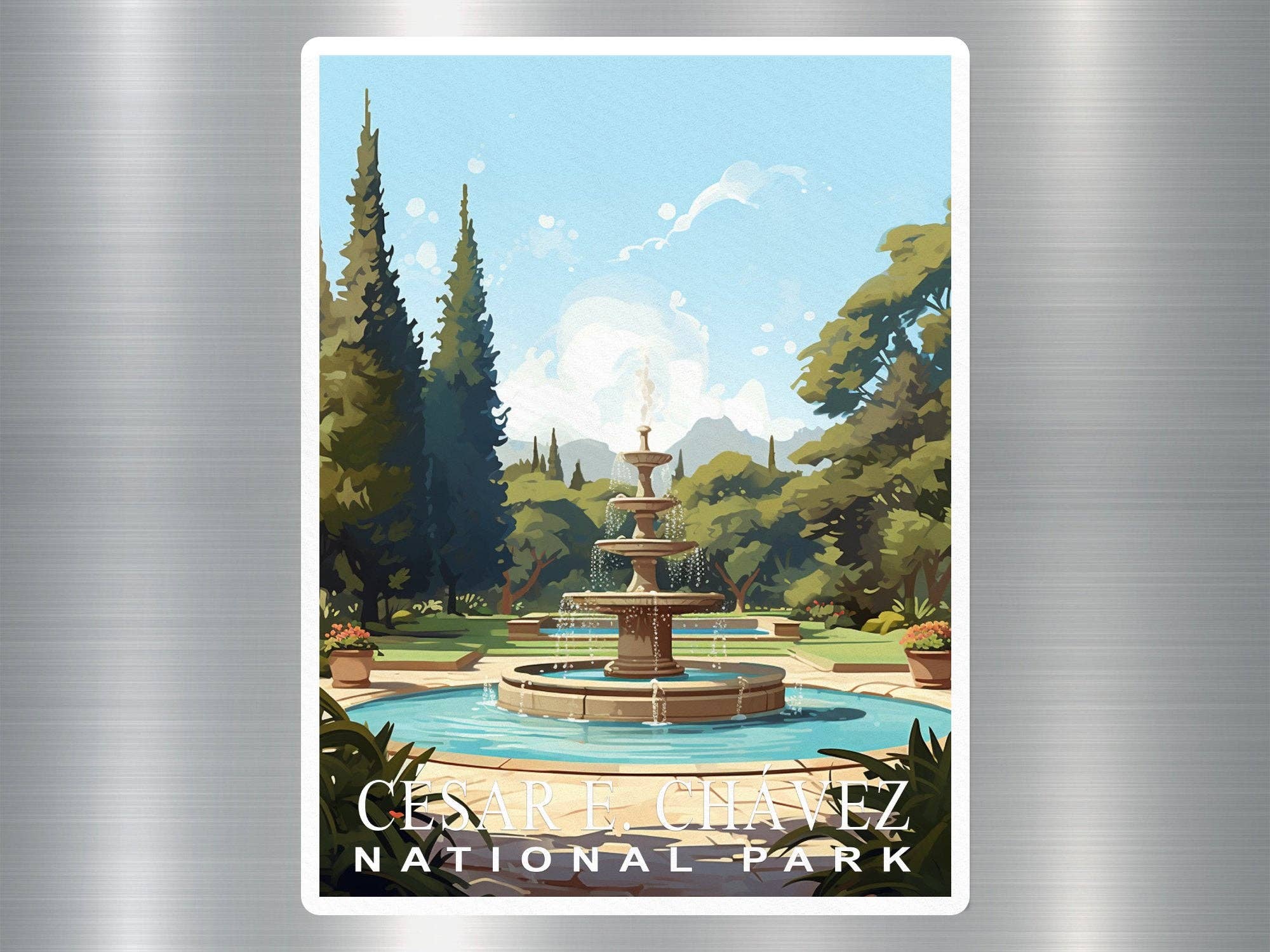 GraffMerch.com - Vendita all'ingrosso Adesivo - Adesivo vintage del parco nazionale Cesar e Chavez0