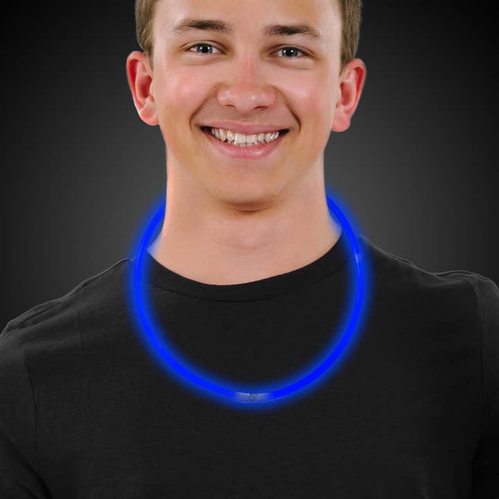 Windy City Novelties - Wholesale Light-Up Toy - Kids & Baby - 22" Blue Glow Necklaces Pack with 2 Sticks for Parties