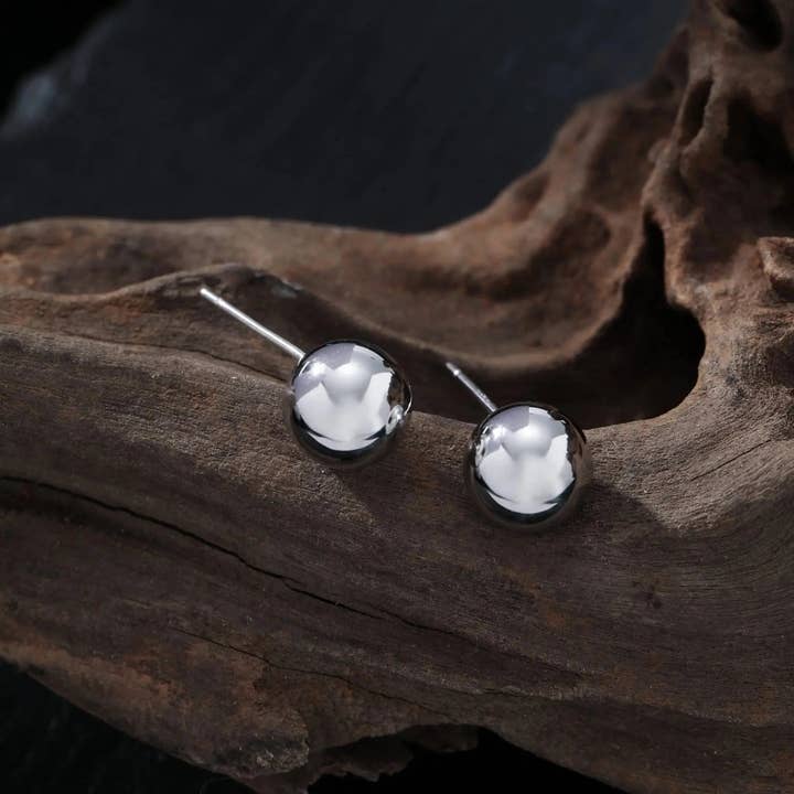 Moclein – Engroshandel Ørestikkere – Klassiske kugleøreringe i sterlingsølv3