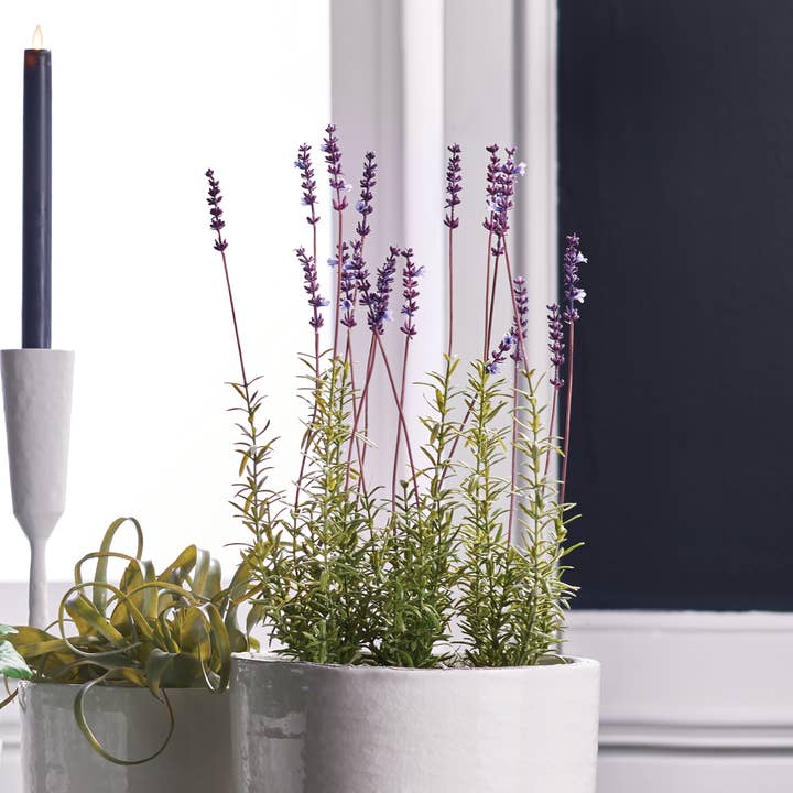 Napa Home & Garden - Wholesale Artificial Flowers - French Lavender Potted 21"1
