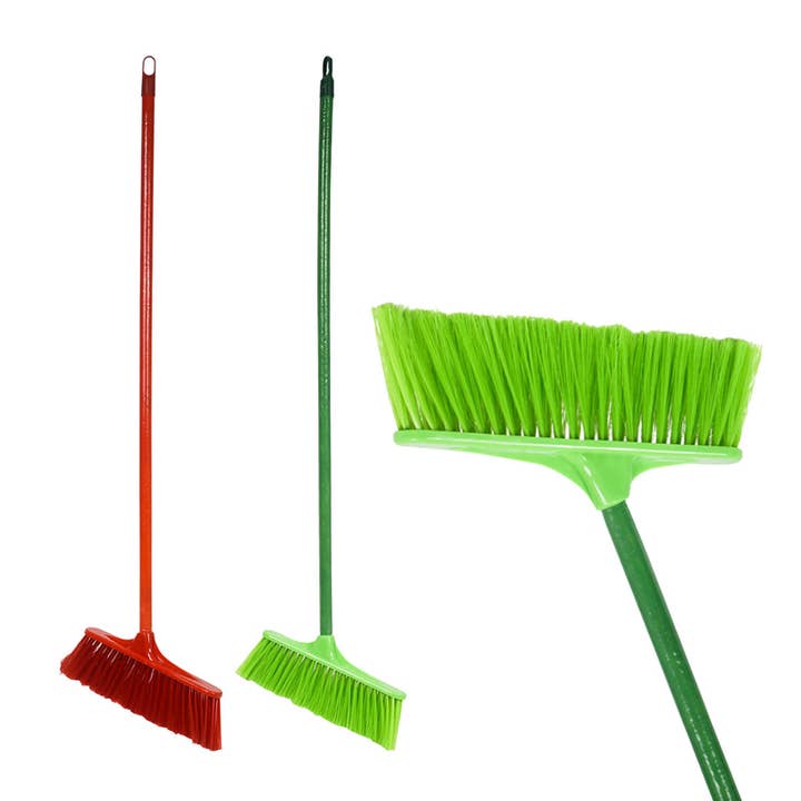 Deluxe Import Trading - Wholesale Broom - Broom W/ Wood Handle- 40''- 2 Assortments