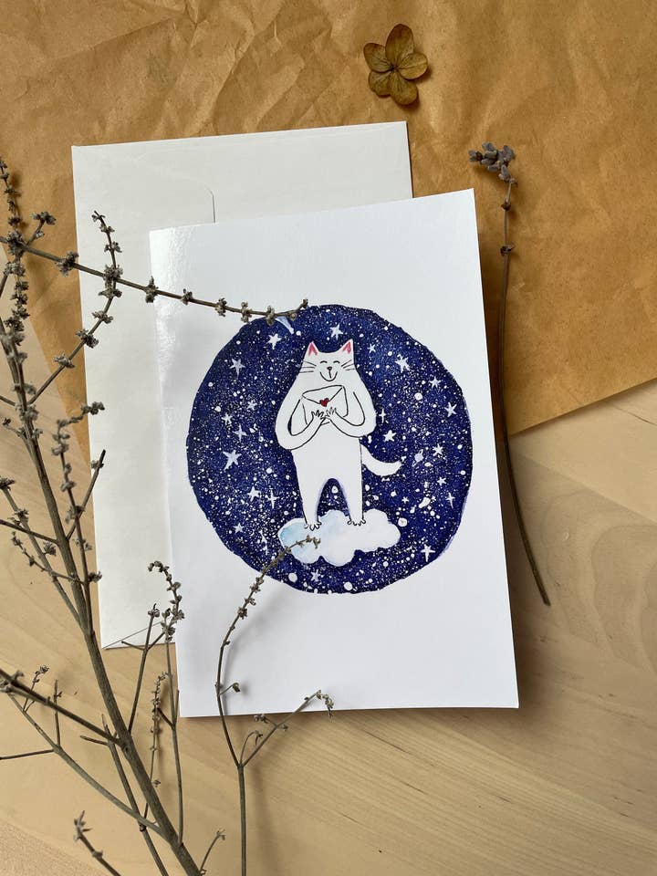 Love mail: Greeting card for wholesale by Dariia Dziuba