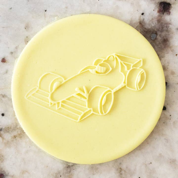 Popup-Präge-Stempel mit F1-Rennwagen, Keks-Stempel für den Großhandel von Cut Bake Stamp