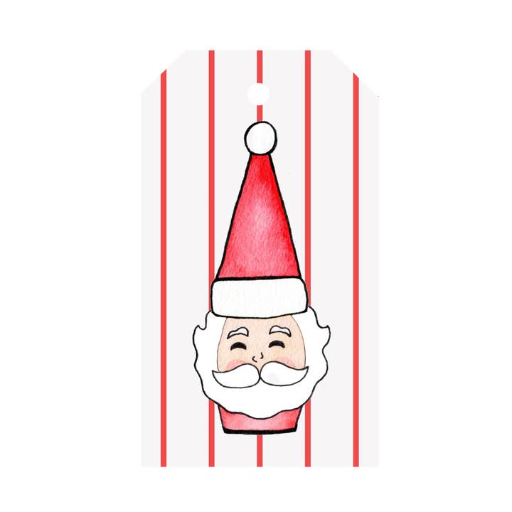 Santa Holiday Luggage Gift Tags for wholesale by Brake Ink Stationery