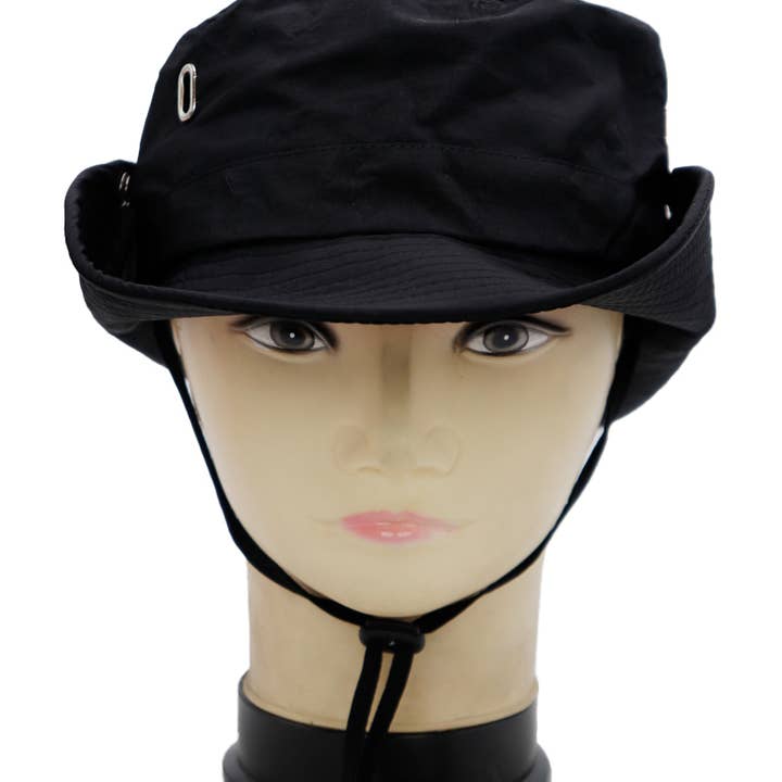 Cap Zone - Wholesale Bucket Hat - Unisex - Solid Polyester Fabric Fisherman Boonie Bucket Hat