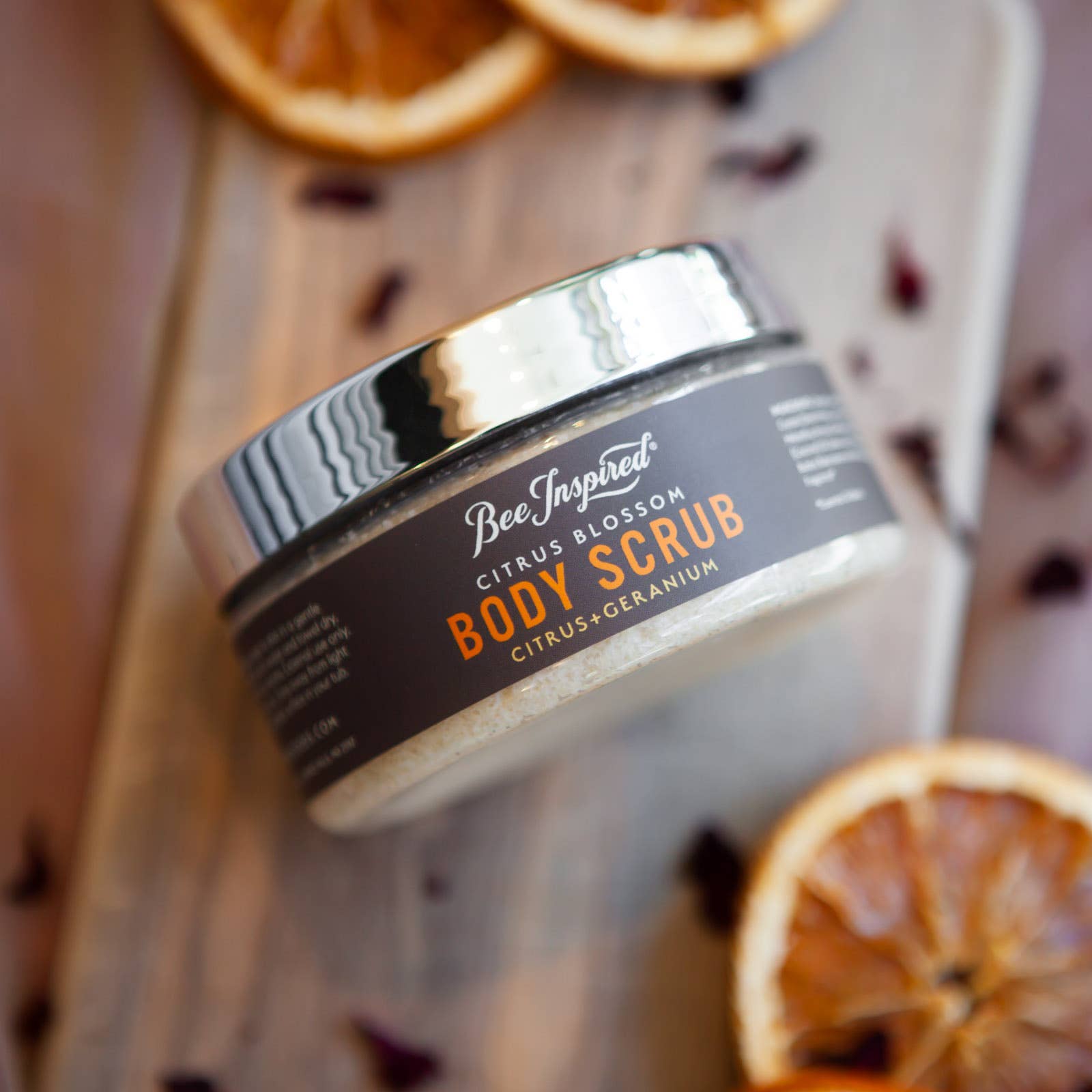 Bee Inspired - Wholesale Body Scrub/Exfoliant - Citrus Blossom Body Scrub | 8oz Citrus Geranium Body Scrub2