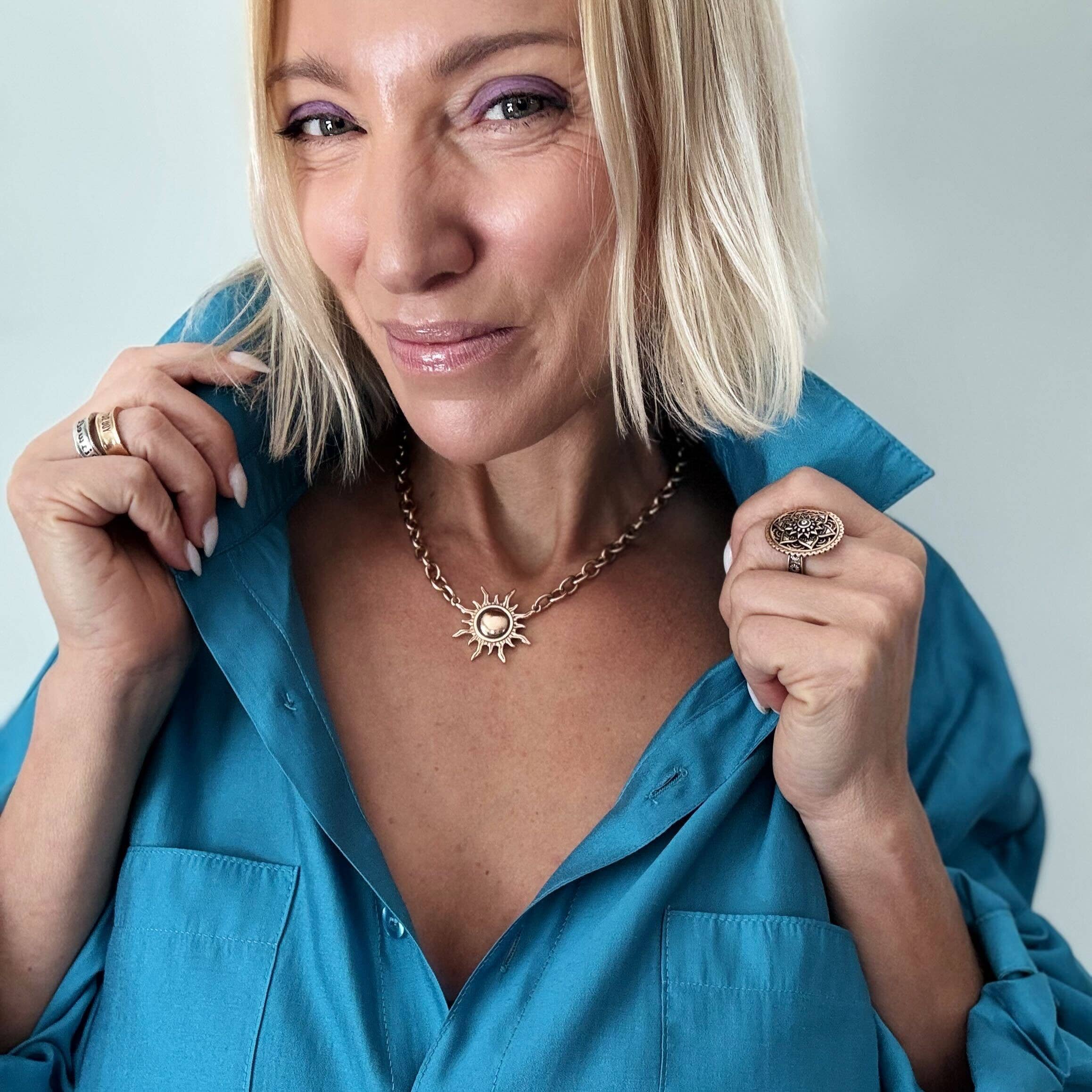 Katia Designs - Wholesale Choker/Collar - "Grateful" Zon Choker Ketting10