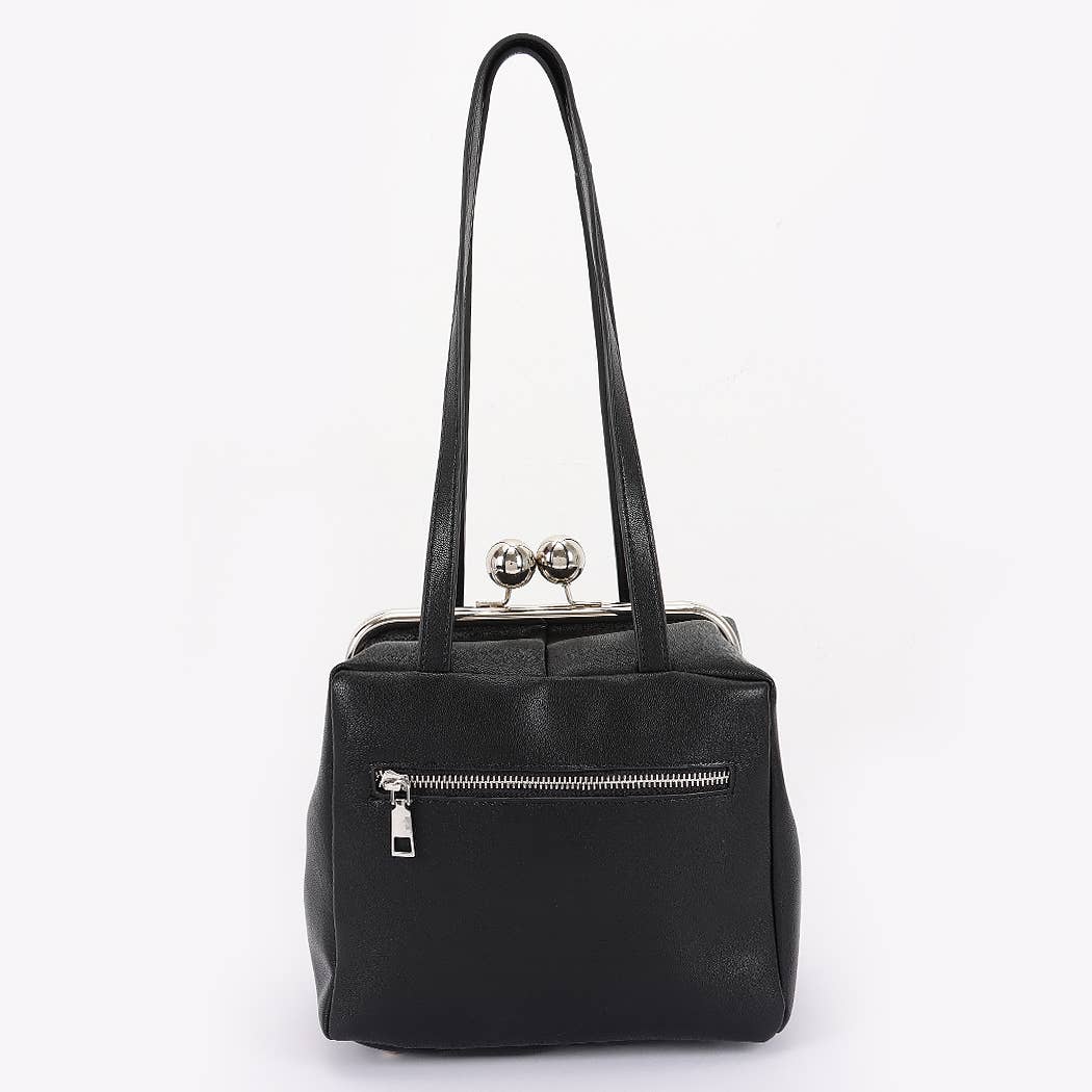 3AM BY H&D ACCESSORIES – Engroshandel Skuldertaske – til kvinder – Skuldertaske med ramme i kunstlæder2