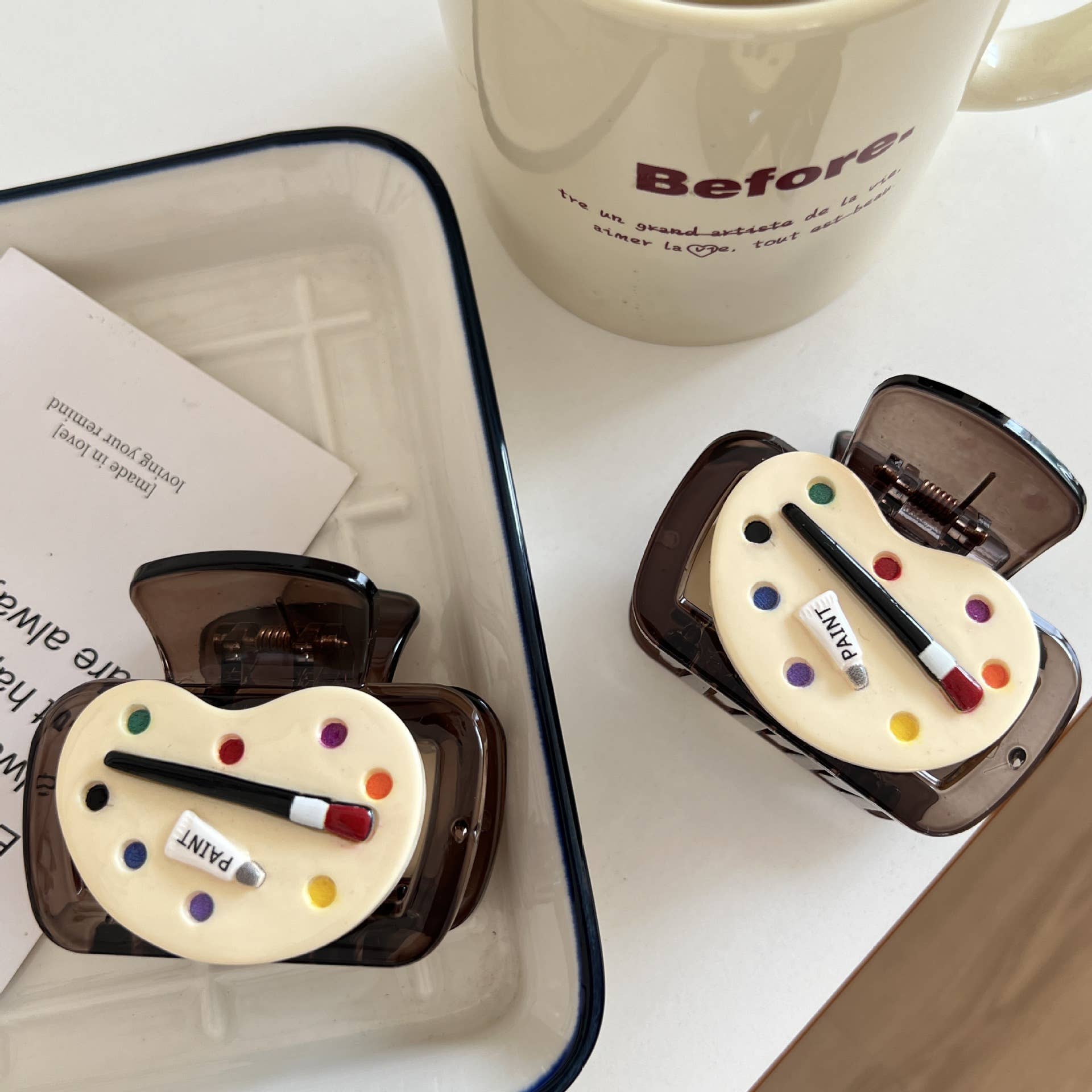 Malingpalette Kreativ Kunstner Malerpalet Kunst - Inspirerede Hårklemmer for engroshandel på Faire3