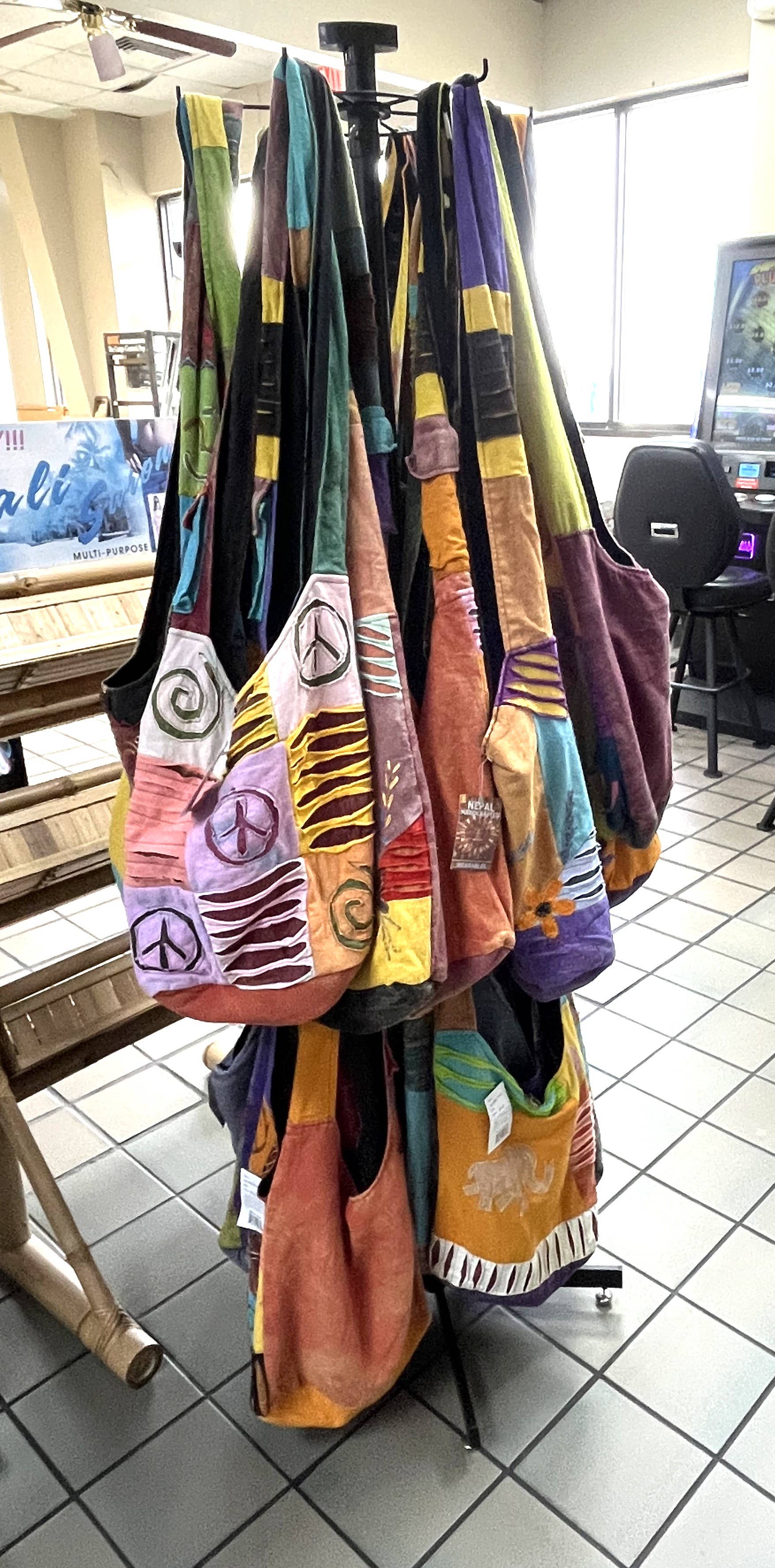 7 Star - Wholesale Shoulder Bag - Women's - Boho Style Hobo Handcrafted Handbags Size:14"x3.5"x13" Asso.13