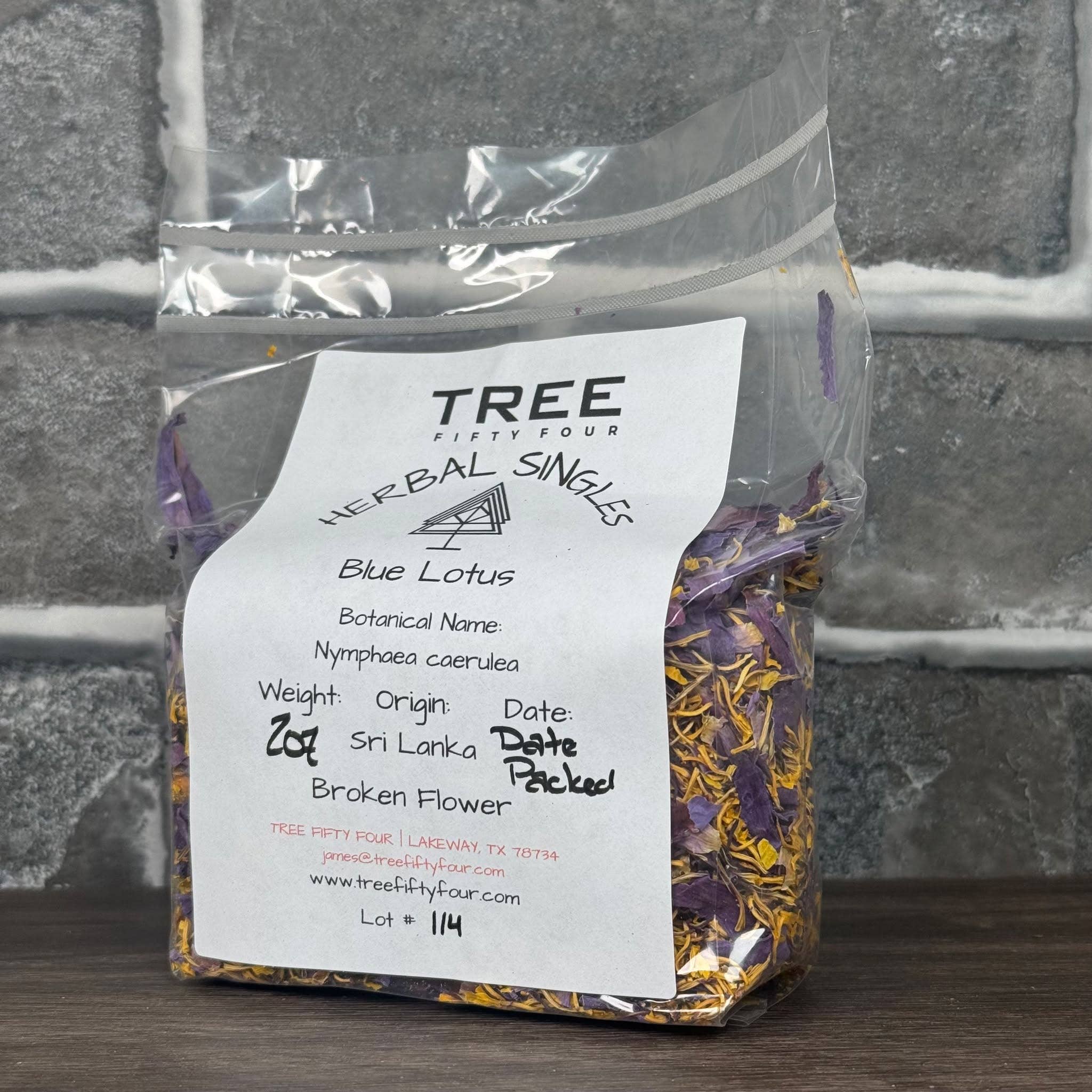 Tree Fifty Four - Vente Thé en vrac - Fleur de Lotus Bleu Brisée | 2oz - 1 KG | Herbes en Vrac0
