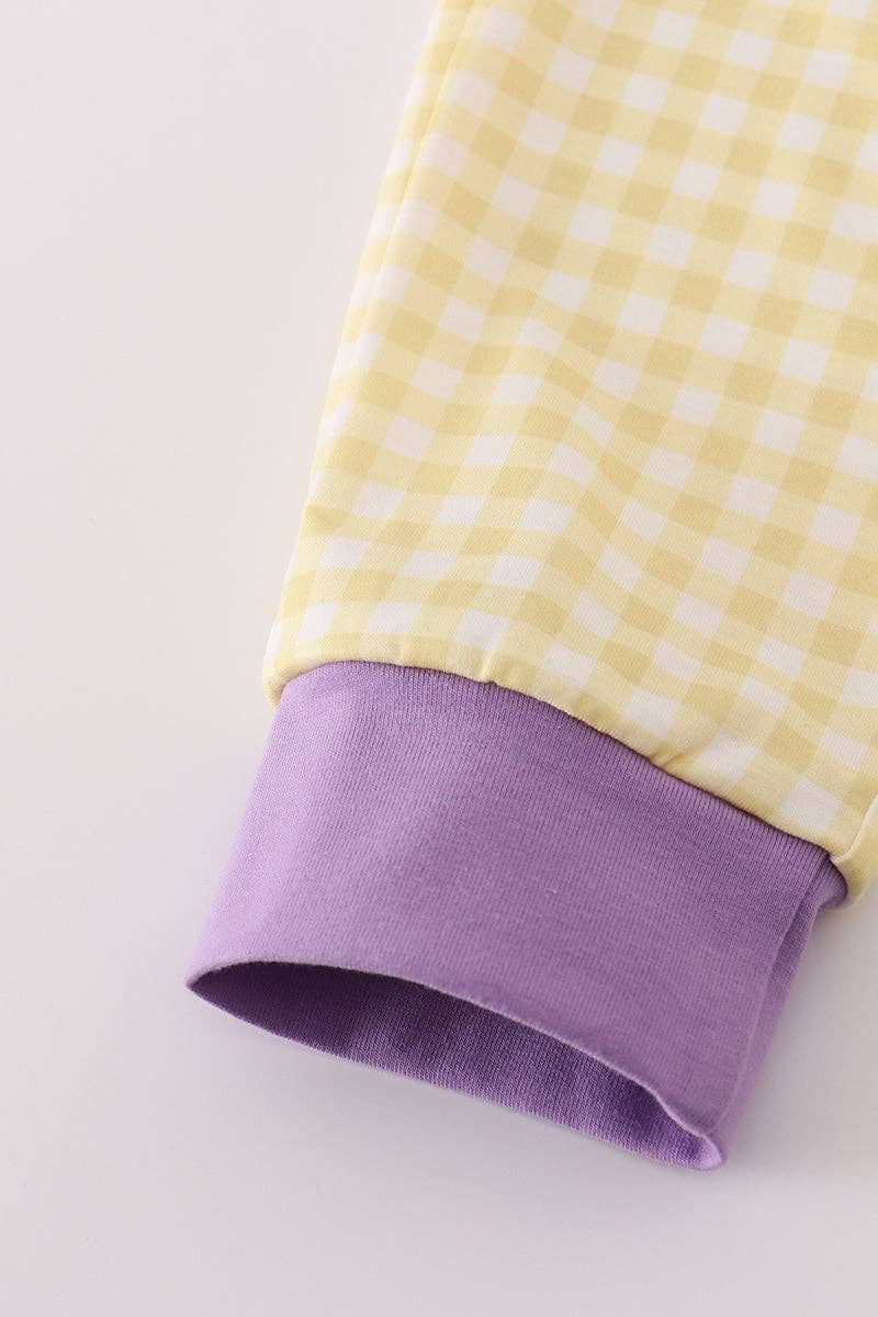 Aspen Rain Boutique - Wholesale Top & Pant Set - Kids - Purple LSU embroidery pants set4