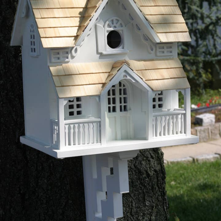 Home Bazaar - Wholesale Bird House - Gingerbread Cottage Birdhouse With Bracket