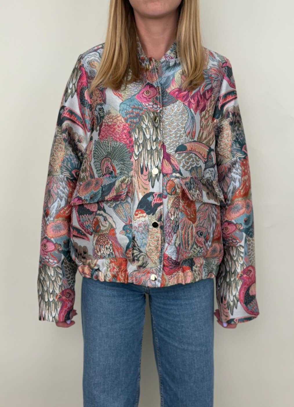 KZELL PARIS - Wholesale Jacket - Women's - METALLIC JACQUARD PATTERN JACKET