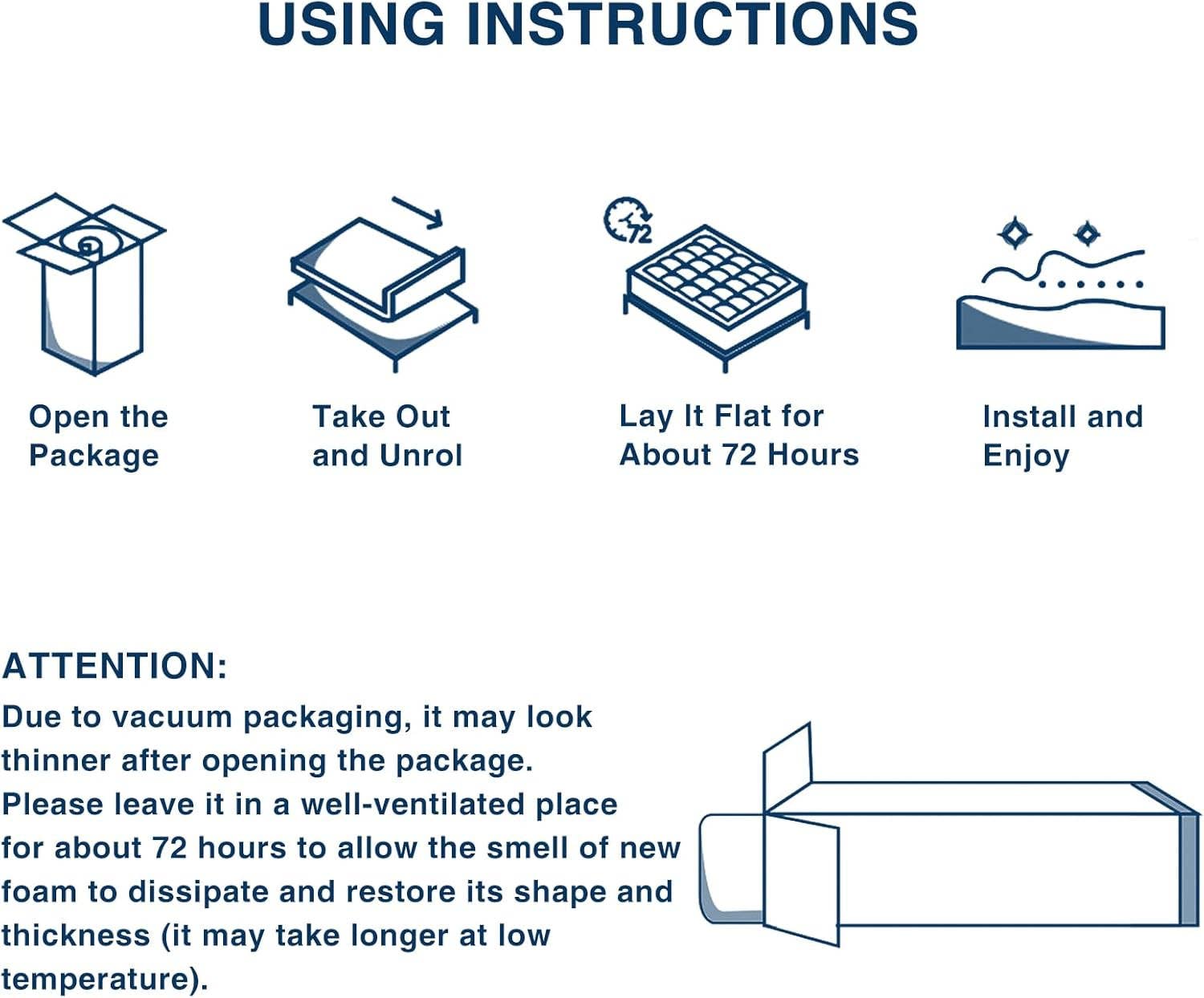 Gray Dual-Layer 4 Inch King Size Memory Foam Mattress Topper for Back Pain, 2 Inch Cooling Pillow Top Mattress Pad Cover and 2 Inch Gel Memory Foam Topper, Deep Elastic Pocket, Grey for wholesale on Faire7