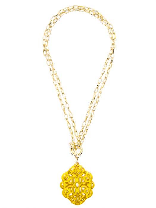 ZENZII Jewelry - Wholesale Pendant/Charm Necklace - Regal Resin Acrylic Pendant Necklace20