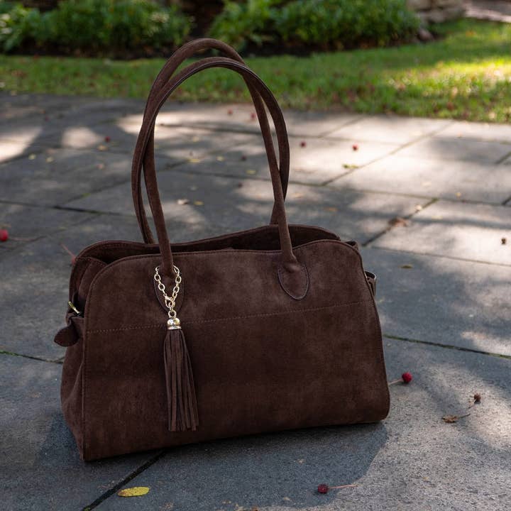 Lisi Lerch - Wholesale Top Handle Bag - Women's - Megan Faux Suede Medicine Bag - WS2