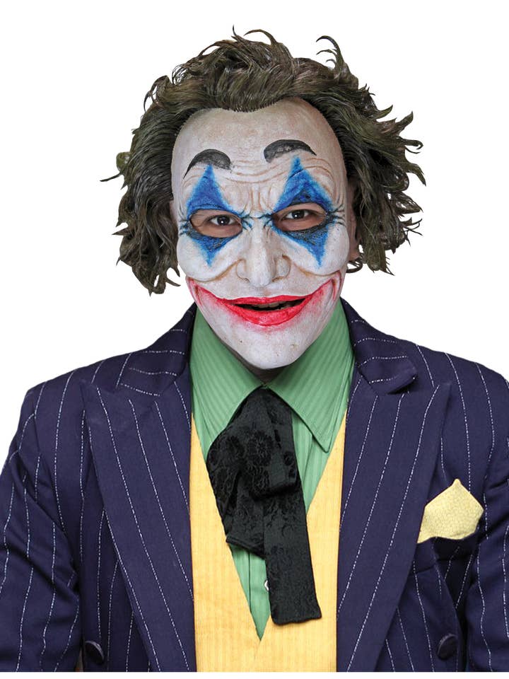 Masque facial avec cheveux - Crazy Jack Clown - Accessoire de fête pour la vente par Partychimp