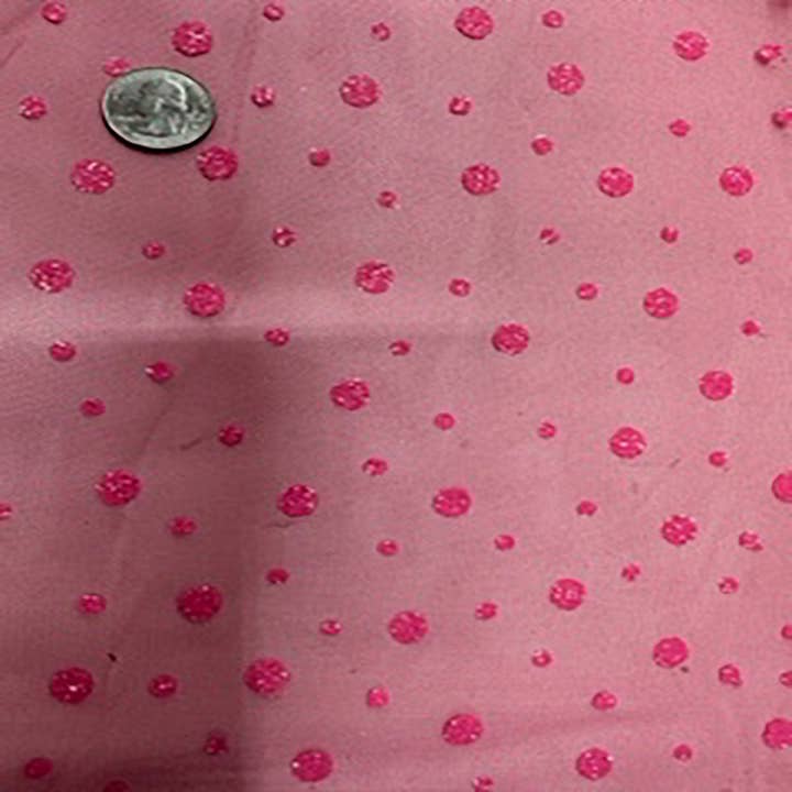 Glitter Dot Mesh polyesterweefsel: sprankelende elegantie voor creatieve projecten | Spandex Palace voor wholesale door Spandex palace