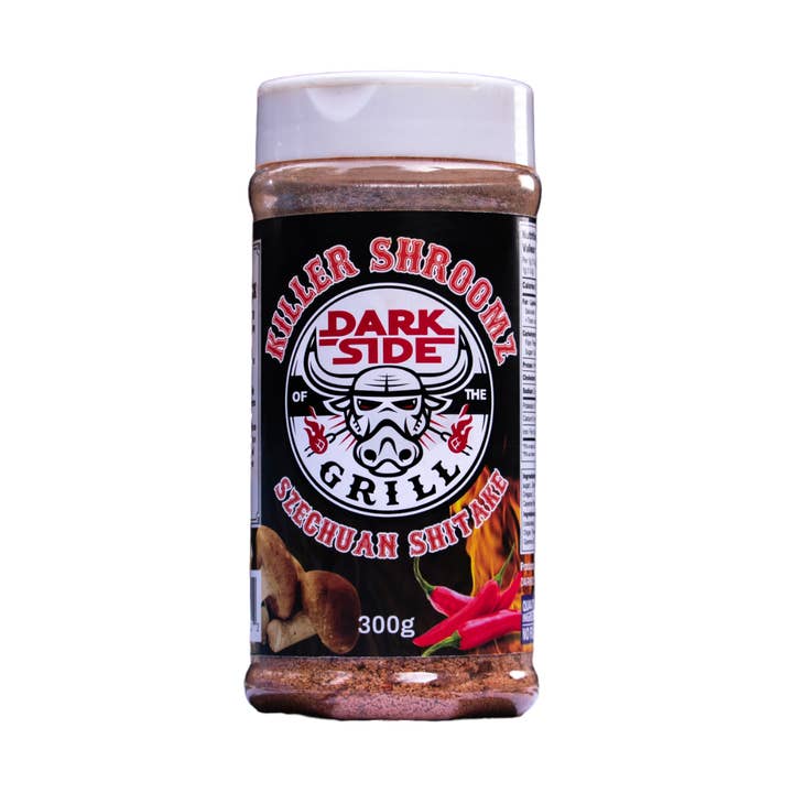 Killer Shroomz Szechuan Shitake BBQ Rub for wholesale by darkside of the grill
