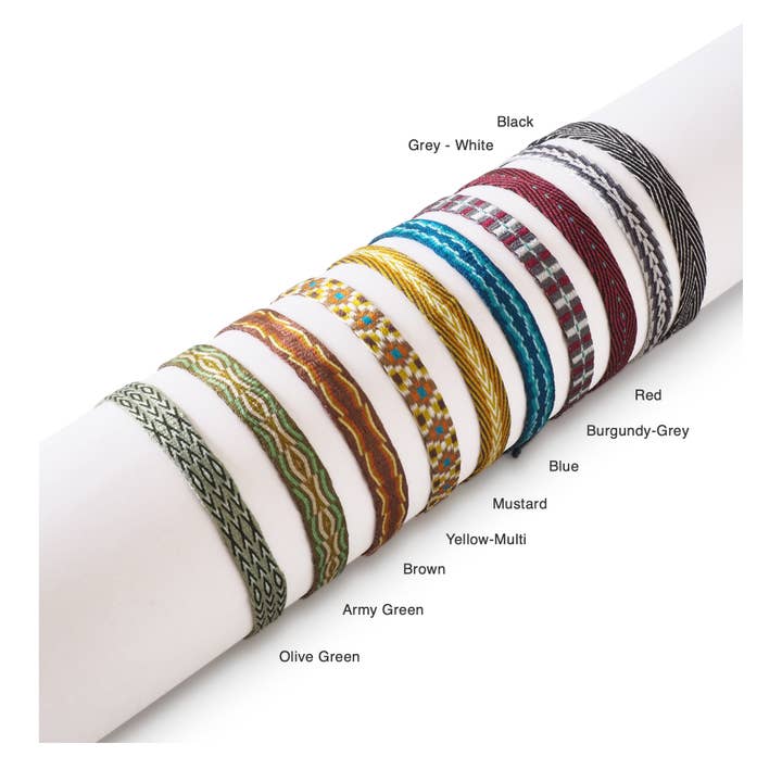 Makarla - Handmade Colombian Jewelry - Venta al por mayor Pulseras tejidas/trenzadas - Pulsera Surfer para hombre | Pulsera impermeable | Mostaza