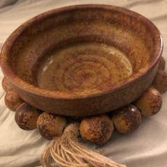 ClareVon Candles - Vendita all'ingrosso Portacandele - Candela rotonda con perline1