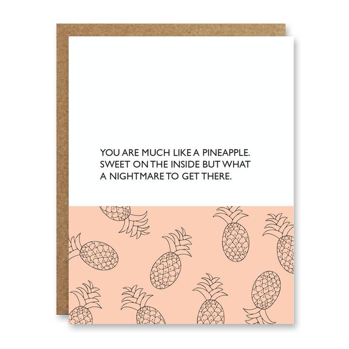 Like A Pineappe Card for wholesale by Boo To You