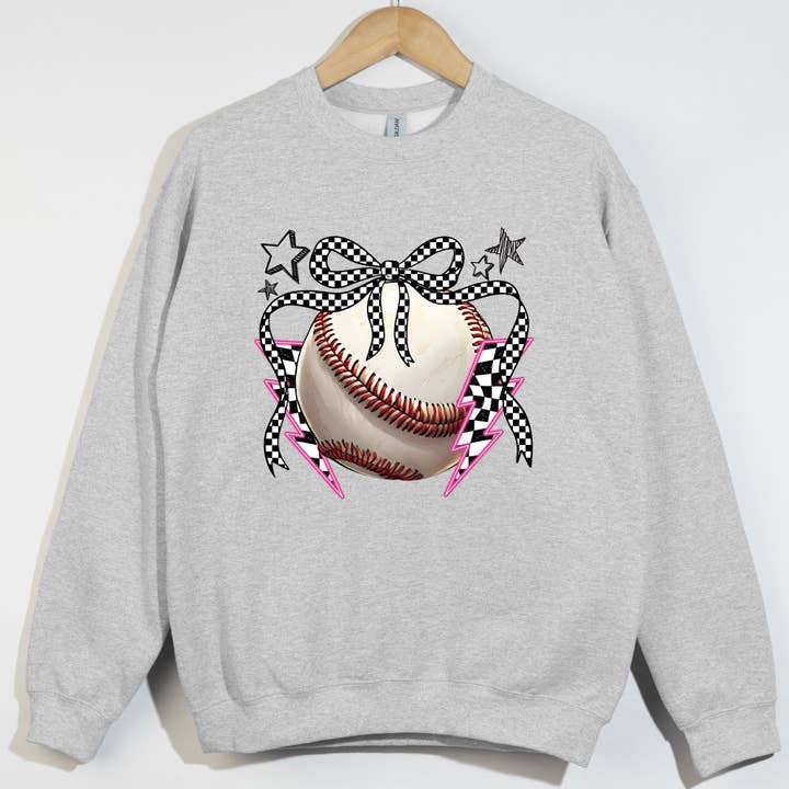 Baseball Bolts Checkered for wholesale by Trendy Tees Wholesale And Boutique