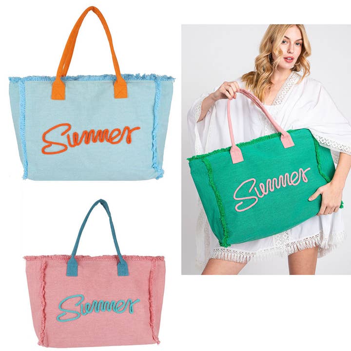 Summer tote Beach Bag for wholesale by Vita Star Body & Boutique