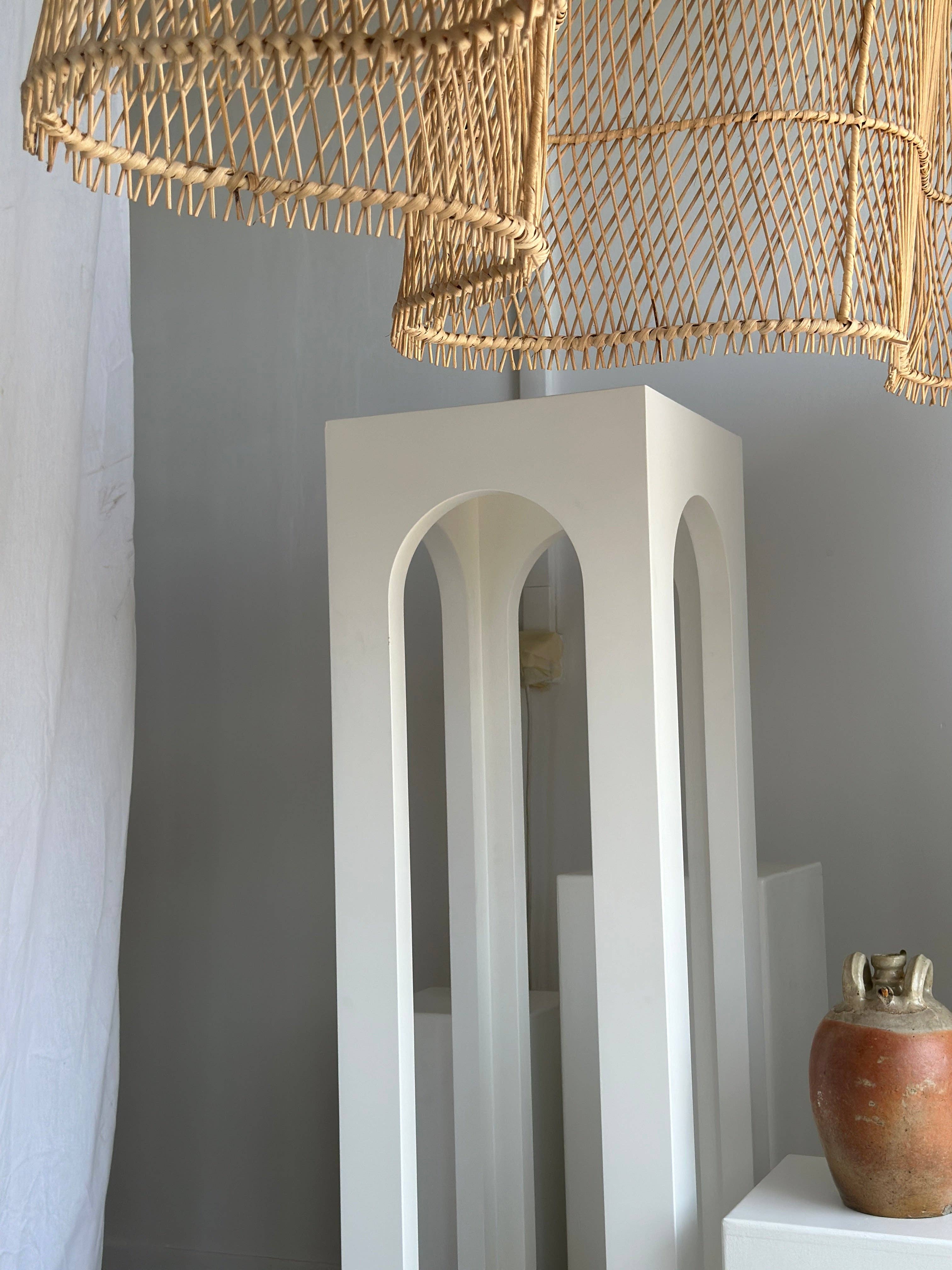 Office Objets - Wholesale Chandelier/Hanging Light - Immense rattan suspension in the shape of a flower, tulip, corolla H:1m; D:1m50140