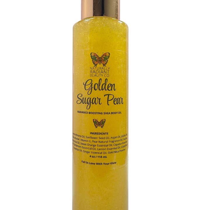 Naturally Radiant Beauty - Wholesale Bath/body oil - Golden Sugar Pear Shea Body Oil0