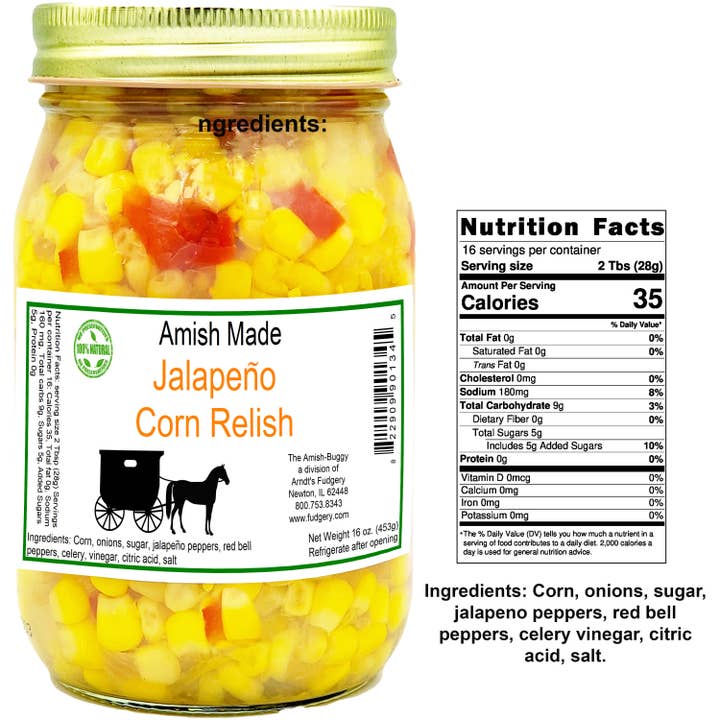 Arndt's Fudgery LLC - Wholesale Pickled Vegetables - Amish Pickled Vegetables & Eggs 16 oz. Jar22