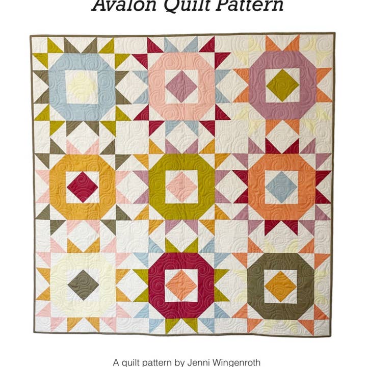 Nollie Bean - Wholesale Craft Sewing Kit - Avalon Quilt Pattern (Printed)0