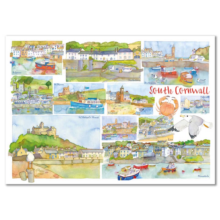 South Cornwall Postkort for engroshandel hos Emma Ball Ltd