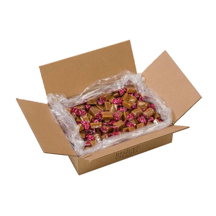 Béquet Confections - Wholesale Caramel - Béquet Gourmet Caramel 5 lb Bulk Box2