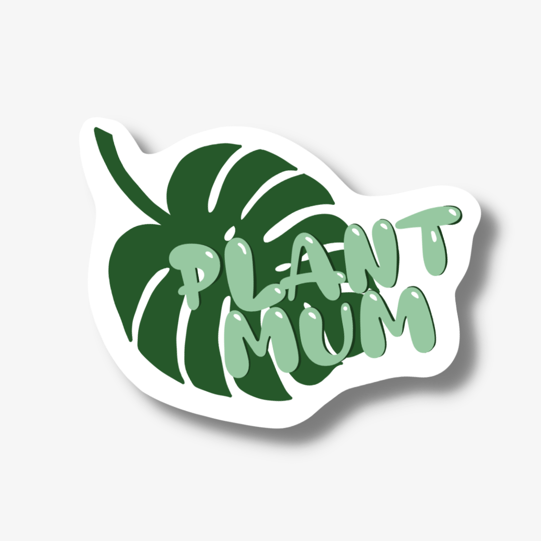 Phoenix Rose Creations - Wholesale Sticker - Plant Mum Sticker1
