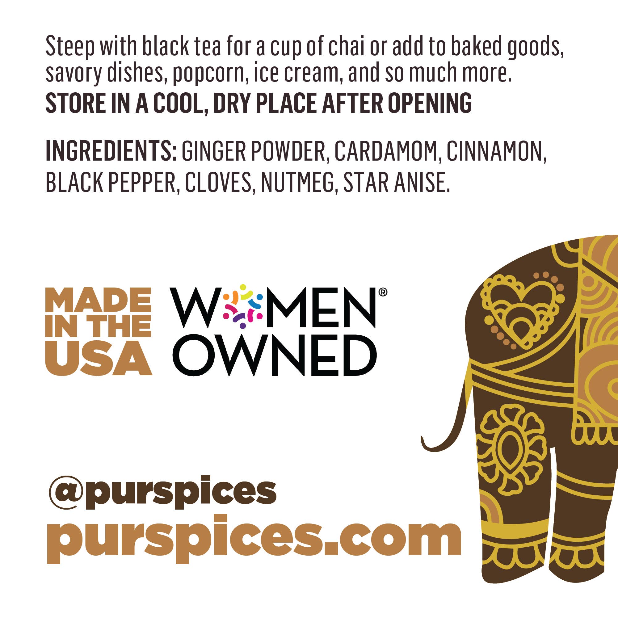 PUR Spices - Wholesale Dried Spice Mix - Chai Masala6