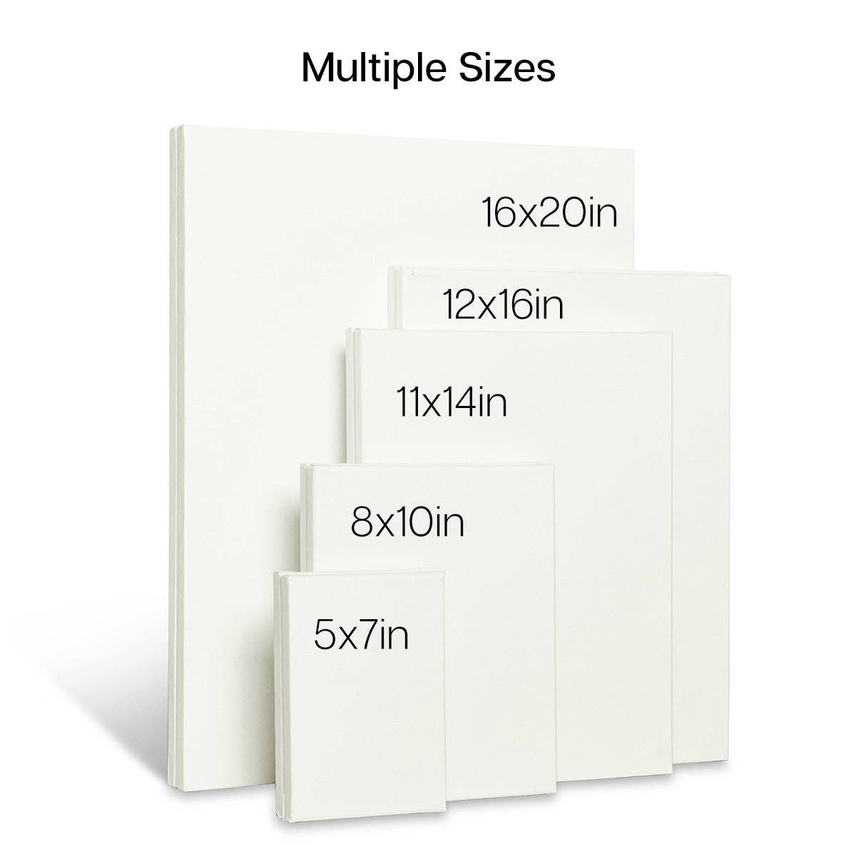 KINGART - Wholesale Painting paper - Stretched Canvas Mixed Sizes Value Pack 10 pc1