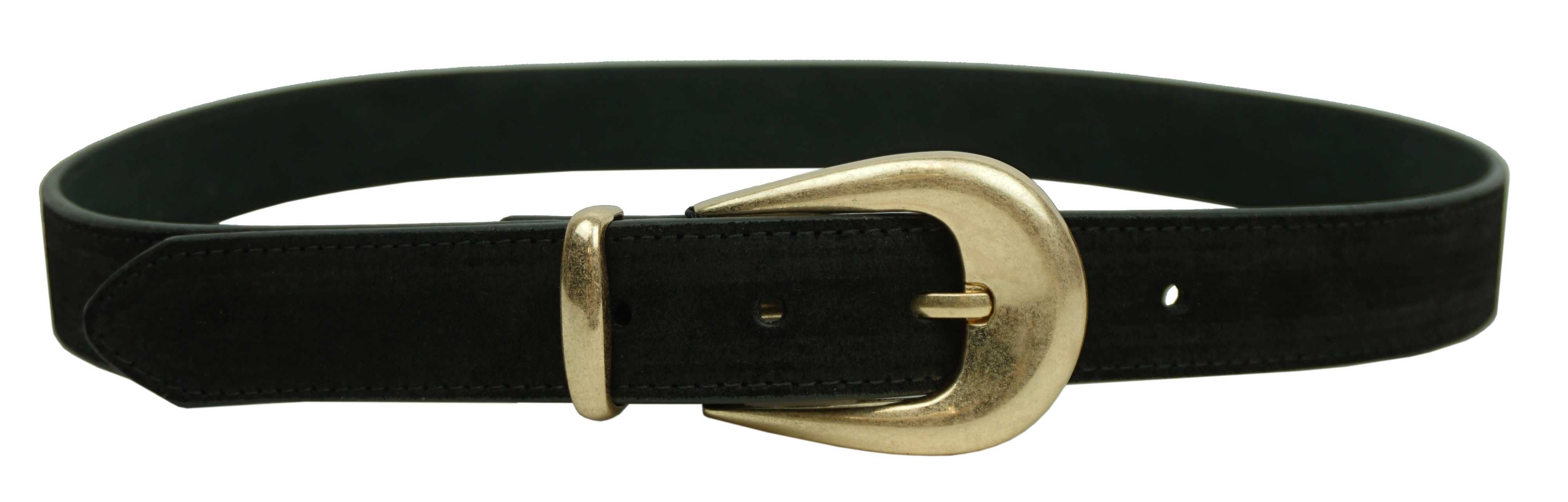 Anais - Wholesale Belt - Women's - Leather belt with gold buckle CT39590