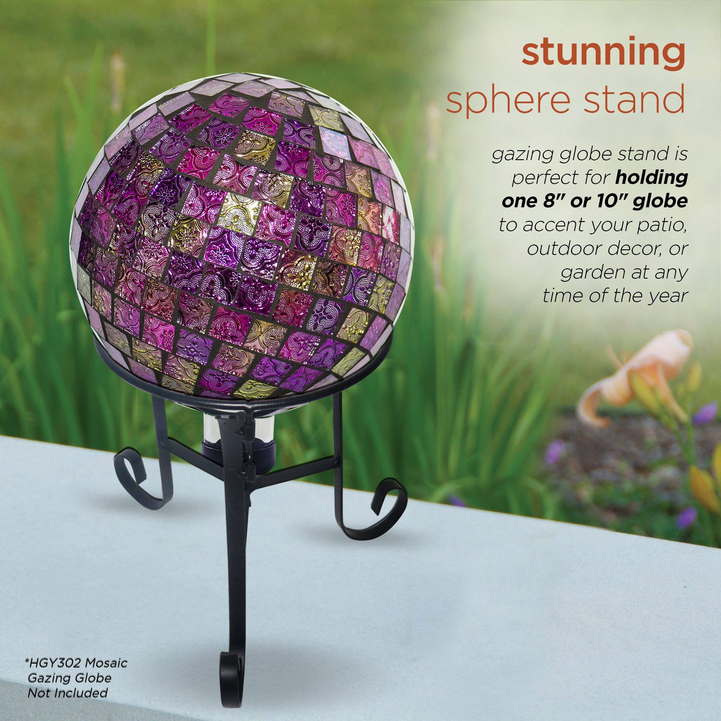Alpine Corporation - Wholesale Desk Globe - 10" Gazing Globe Metal Stand (Globe NOT Included)3