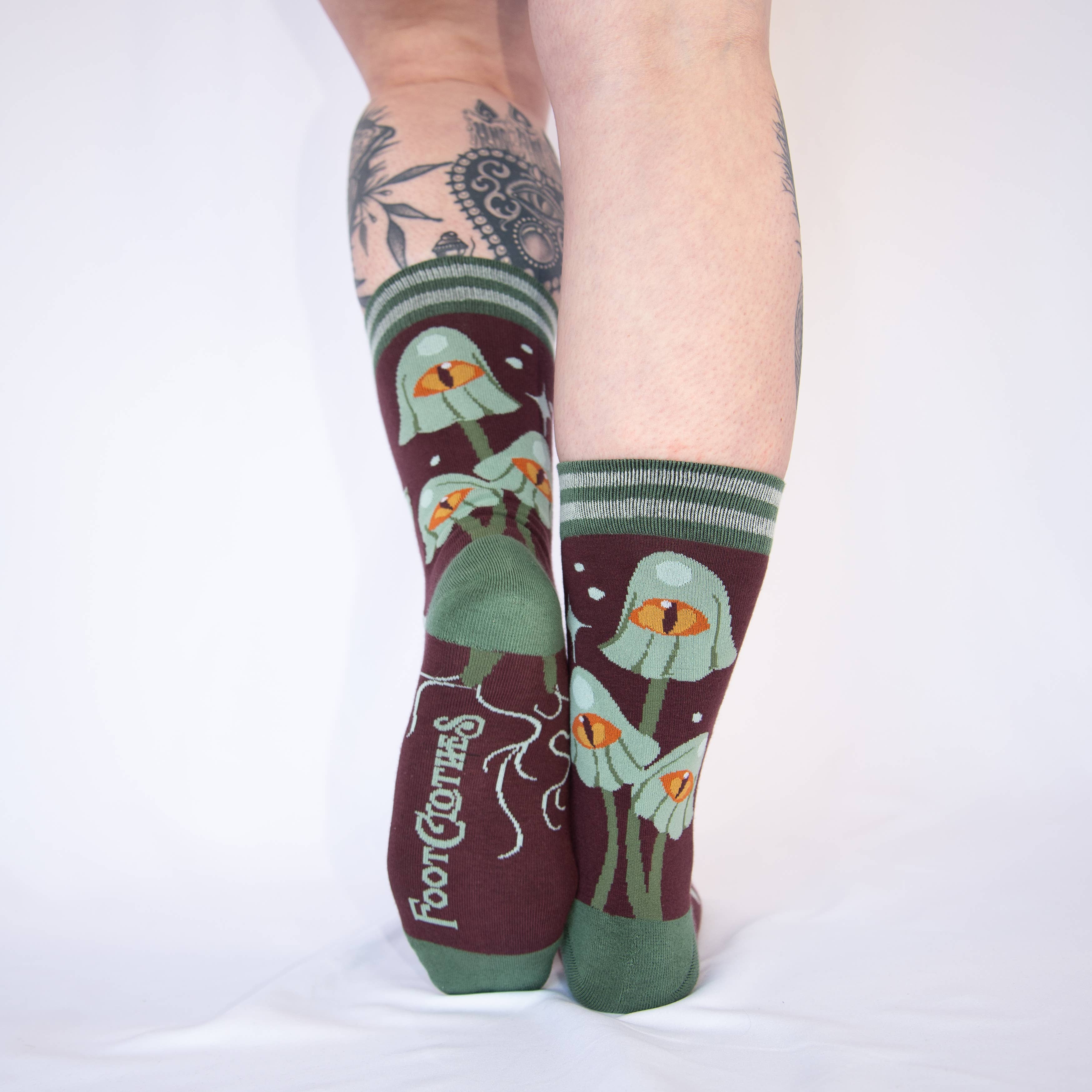 FootClothes LLC - Wholesale Socks - Unisex - Mystic Mushrooms Crew Socks19
