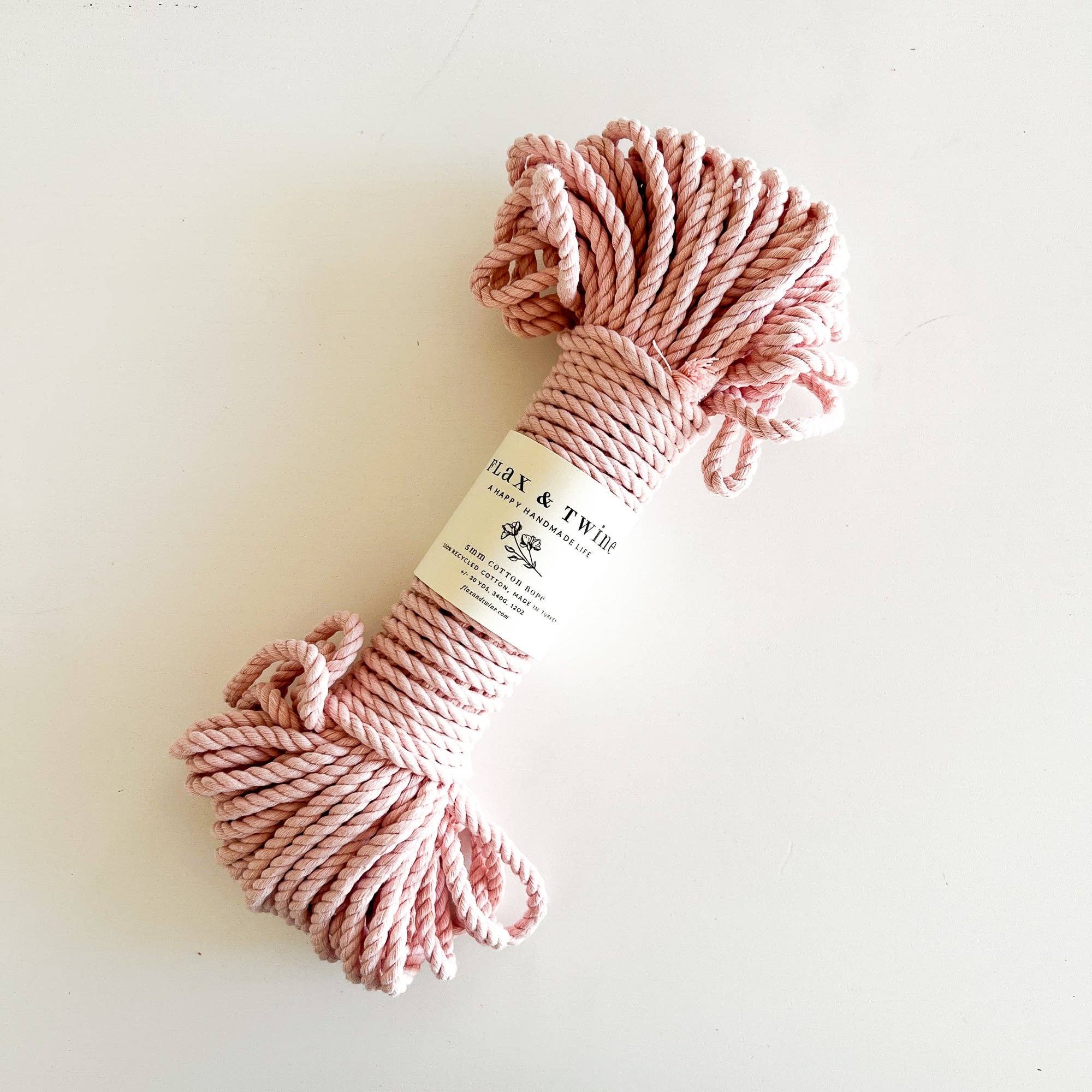 Flax & Twine - Wholesale Yarn - Flax & Twine 5mm Brenn Twisted Cotton Rope10