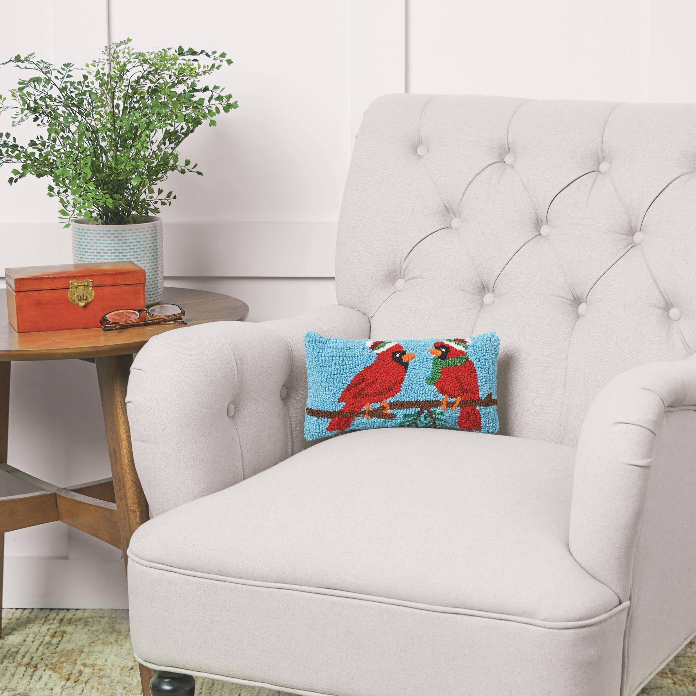 C&F Home - Wholesale Throw/Decorative Pillow - Christmas Winter Cardinal Throw Pillow1