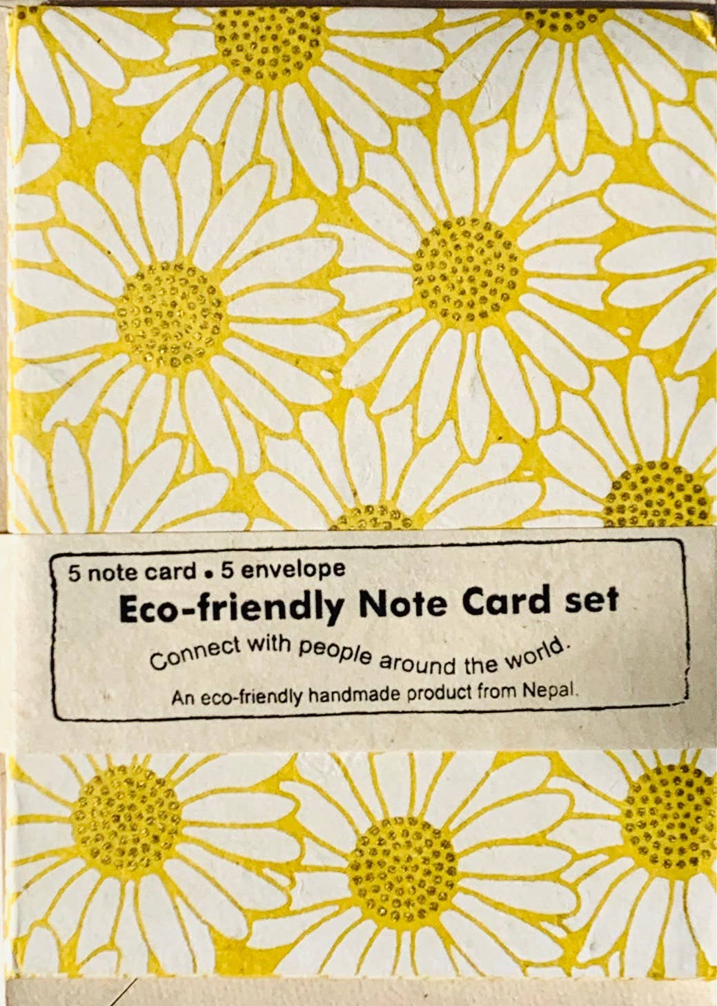 Giftsland - Wholesale Stationery/Notecard Set - Stat A2 Daisy, yellow1